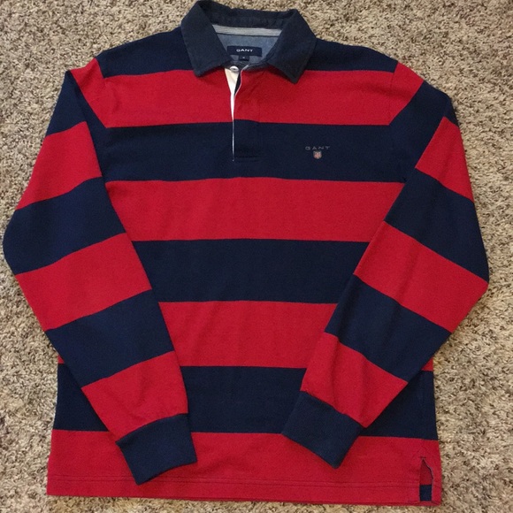 red and blue long sleeve